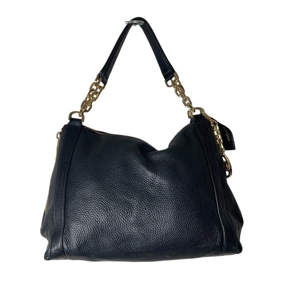 Michael Kors Handbag Pebbled Leather Black Zippers 15x10x5 - Picture 3 of 16